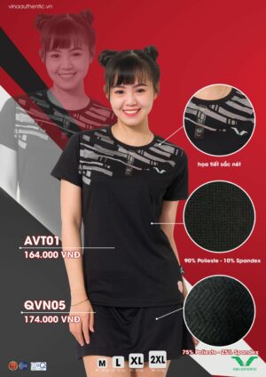 AVT01  – Áo Cầu Lông Nữ Tự Tin Khoe Cá Tính