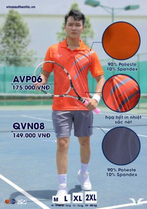 AVP06 – Áo Tennis Nam Thể Thao Bức Phá