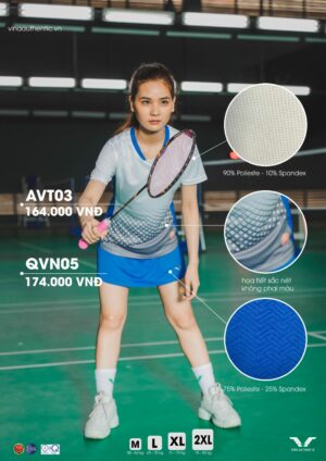 AVT03 – Áo Cầu Lông Nữ Phong Cách Mới