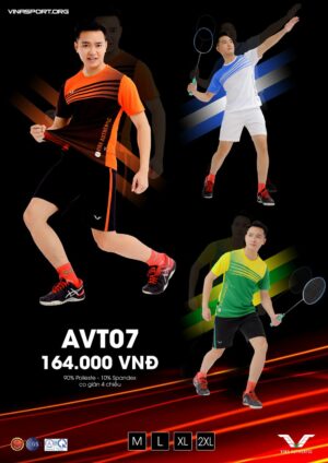AVT07 – Áo Cầu Lông Nam Sức Mạnh Của Gió