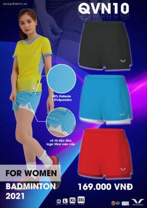 QVN10 - Quần Thể Thao Nữ 2 Lớp An Toàn Vận Động