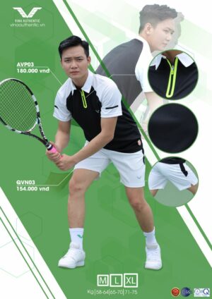 AVP03 - Áo Tennis Thể Thao Trẻ Trung