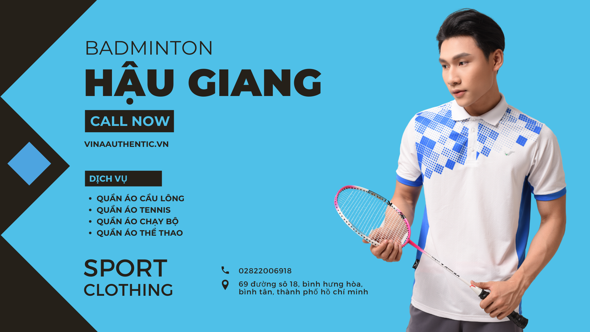 quần áo cầu lông hậu giang