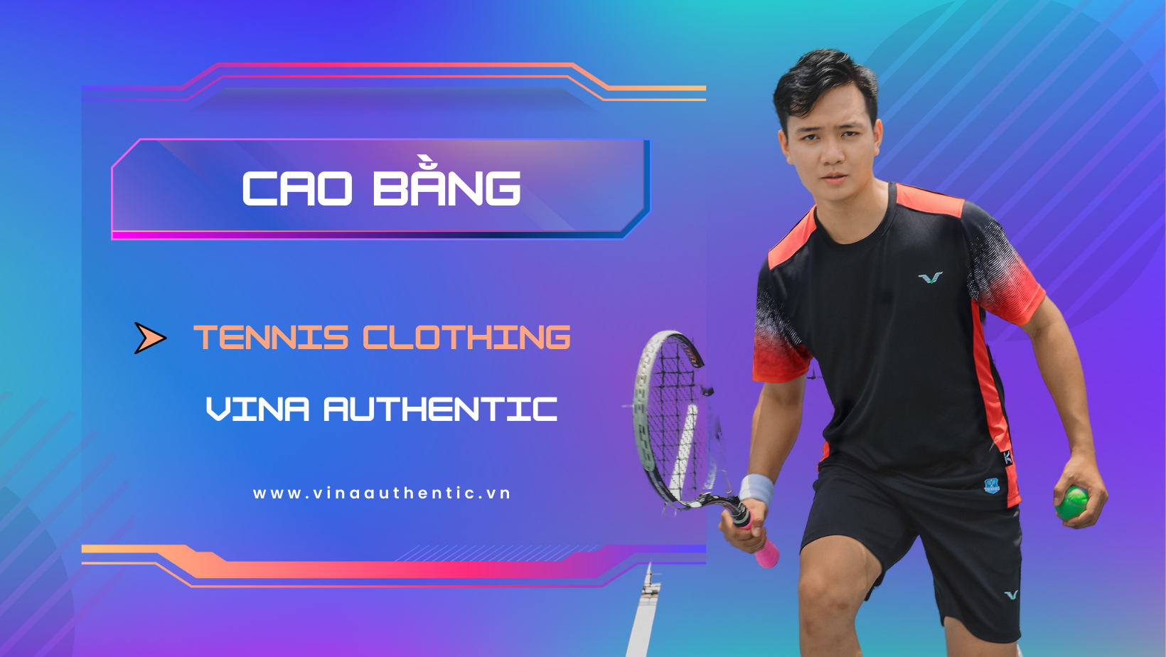 quần áo tennis cao bằng