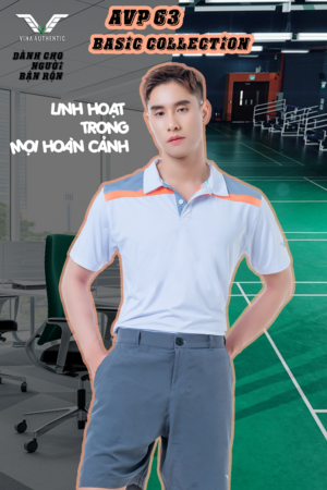 AVP63 - Áo Polo Thể Thao Basic Nam Chất Lượng Cao Thoải Mái Vận Động