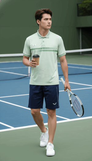 ÁO THUN NAM CỔ BẺ - ÁO POLO NAM CAO CẤP VINA AUTHENTIC - [MÃ: AVP84]