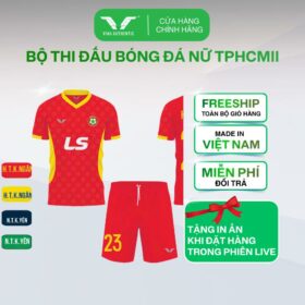 ĐỒ THI ĐẤU ĐỘI TUYỂN BÓNG ĐÁ NỮ CÓ IN TÊN - SỐ - THƯƠNG HIỆU VINA AUTHENTIC - [VH07]