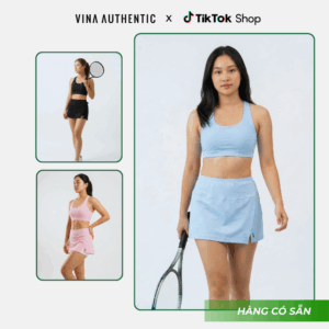Váy Tennis, Pickleball, Cầu Lông Nữ Tính, Dễ Phối Đồ Vina Authentic- VVN06 Chính Hãng- Mẫu Mới 2026